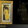 tranh vinh hoa phú quý bằng vàng lá 24k