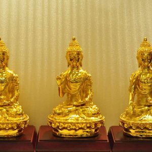Tam thế Phật mạ vàng 24k