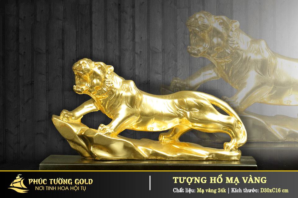 Quà tặng Hổ Vàng Đại Cát mạ vàng ý nghĩa cho Xuân Nhâm Dần 2022