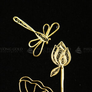 Tranh hoa sen mạ vàng mẫu mới - HS05 6