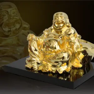Tượng Phật Di Lặc mạ vàng 24k - PDL01