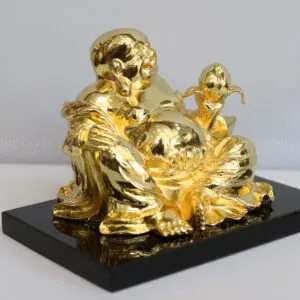 Tượng Phật Di Lặc mạ vàng 24k - PDL01 3