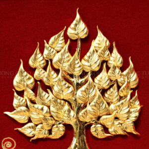 tranh cây bồ đề vàng lá 24k - BD03 4