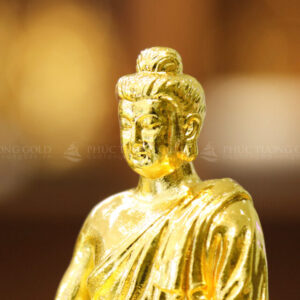 Tượng Phật Thích Ca Mâu Ni mạ vàng 24k - PTC01 7